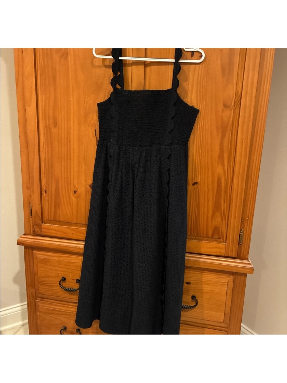 Vineyard Vines Navy Scallop Strap Sundress